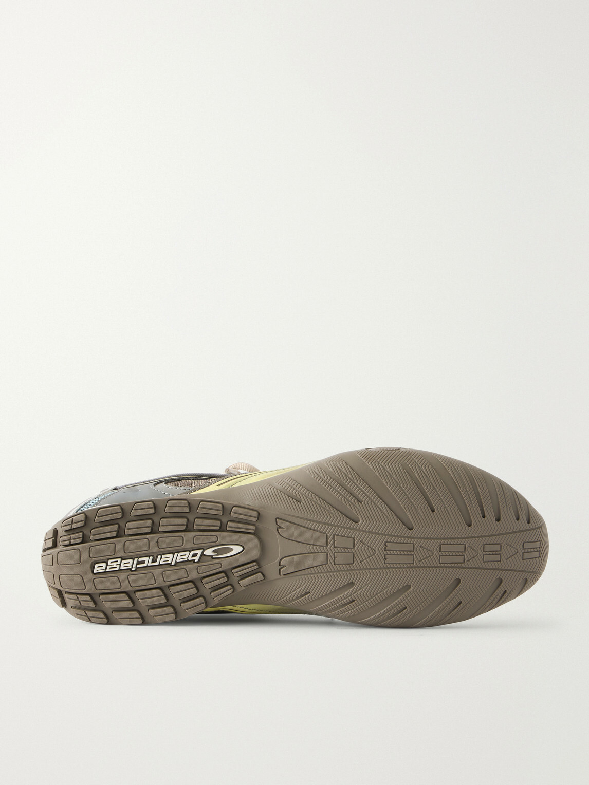 Balenciaga - Radar Gradient Lines Mesh and Rubber Sneakers - Brown