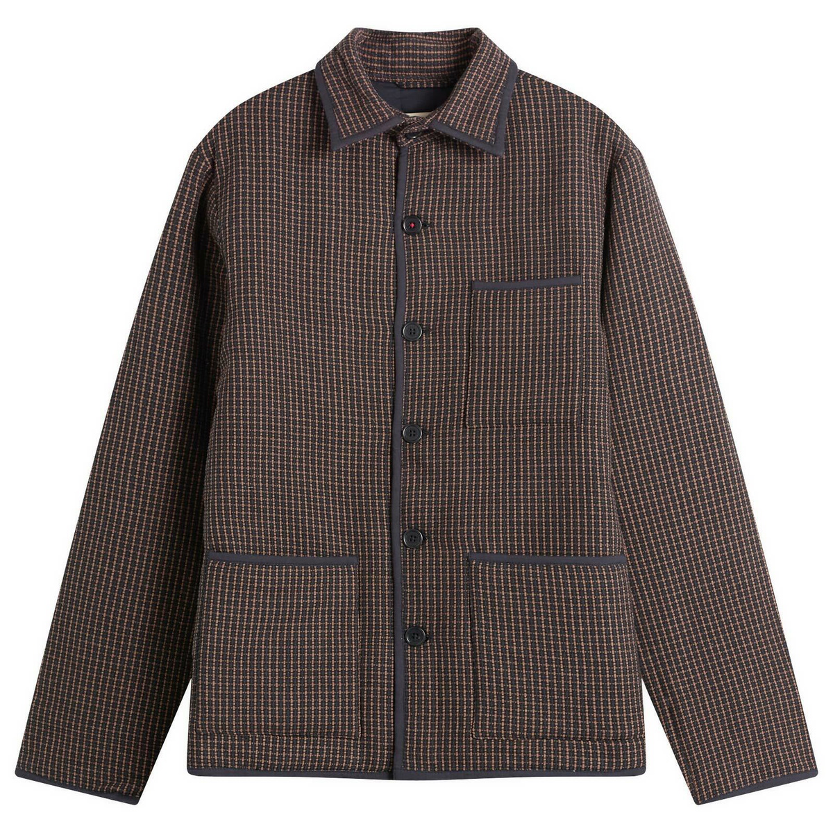 Kardo Men's Paris Quilted Workwear Jacket in Ganache