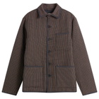 Kardo Men's Paris Quilted Workwear Jacket in Ganache