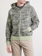 Visvim - Jumbo Printed Cotton Zip-Up Hoodie - Green