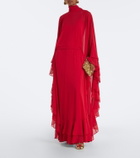 De La Vali Socorro chiffon maxi dress