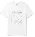 adidas Originals - Logo-Print Cotton-Jersey T-Shirt - White