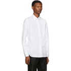 Prada White Embroidered Logo Shirt