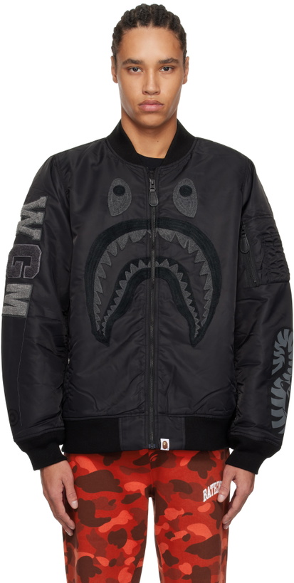 Photo: BAPE Black Shark MA-1 Bomber Jacket
