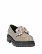 Sergio Rossi Womens Loafers Taupe