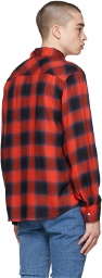 Remi Relief Red & Blue Check Ombre Shirt