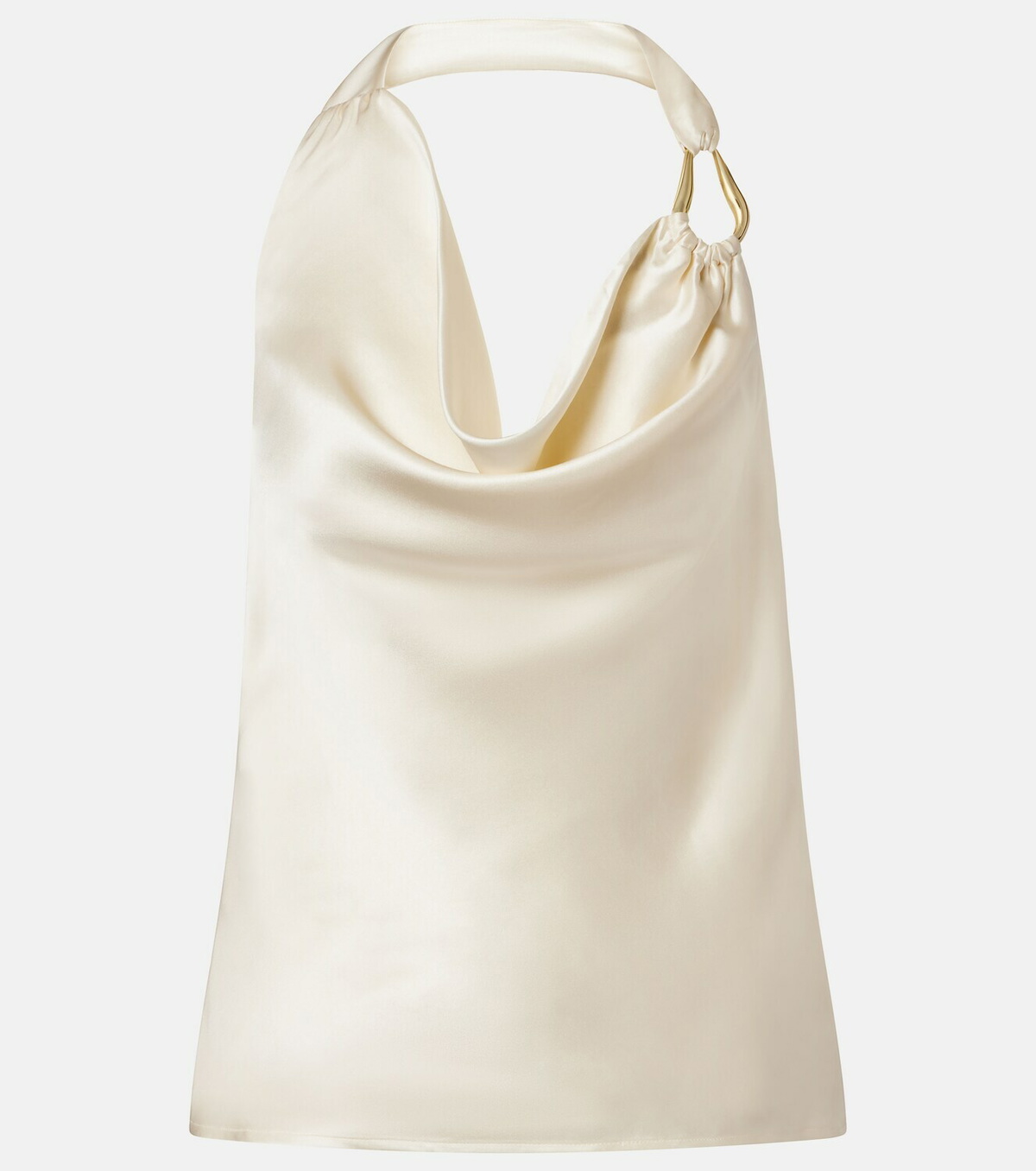 Rebecca Vallance Elise halterneck silk satin top