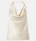 Rebecca Vallance Elise halterneck silk satin top