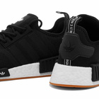 Adidas Men's NMD_R1 Primeblue Sneakers in Core Black/Gum