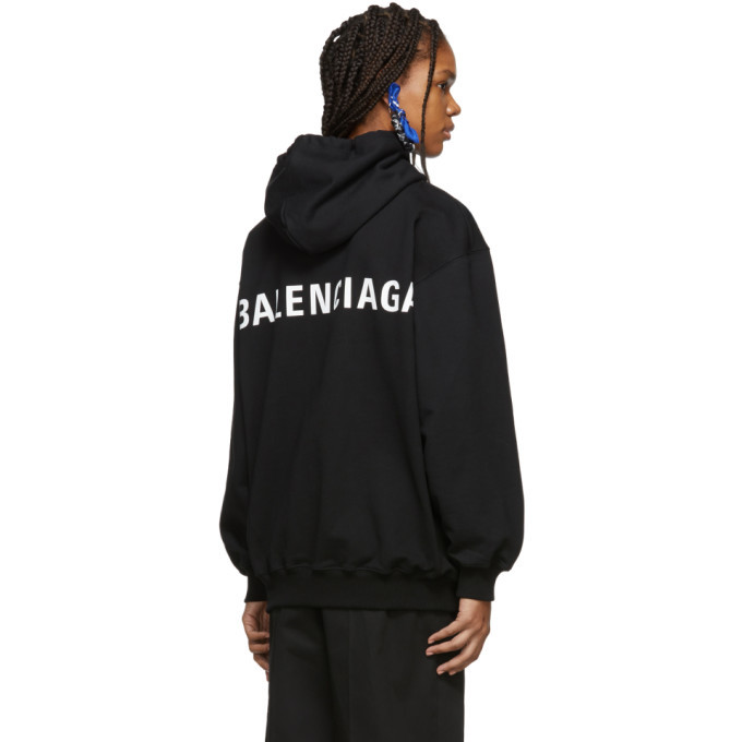 Balenciaga Black Logo Hoodie Balenciaga