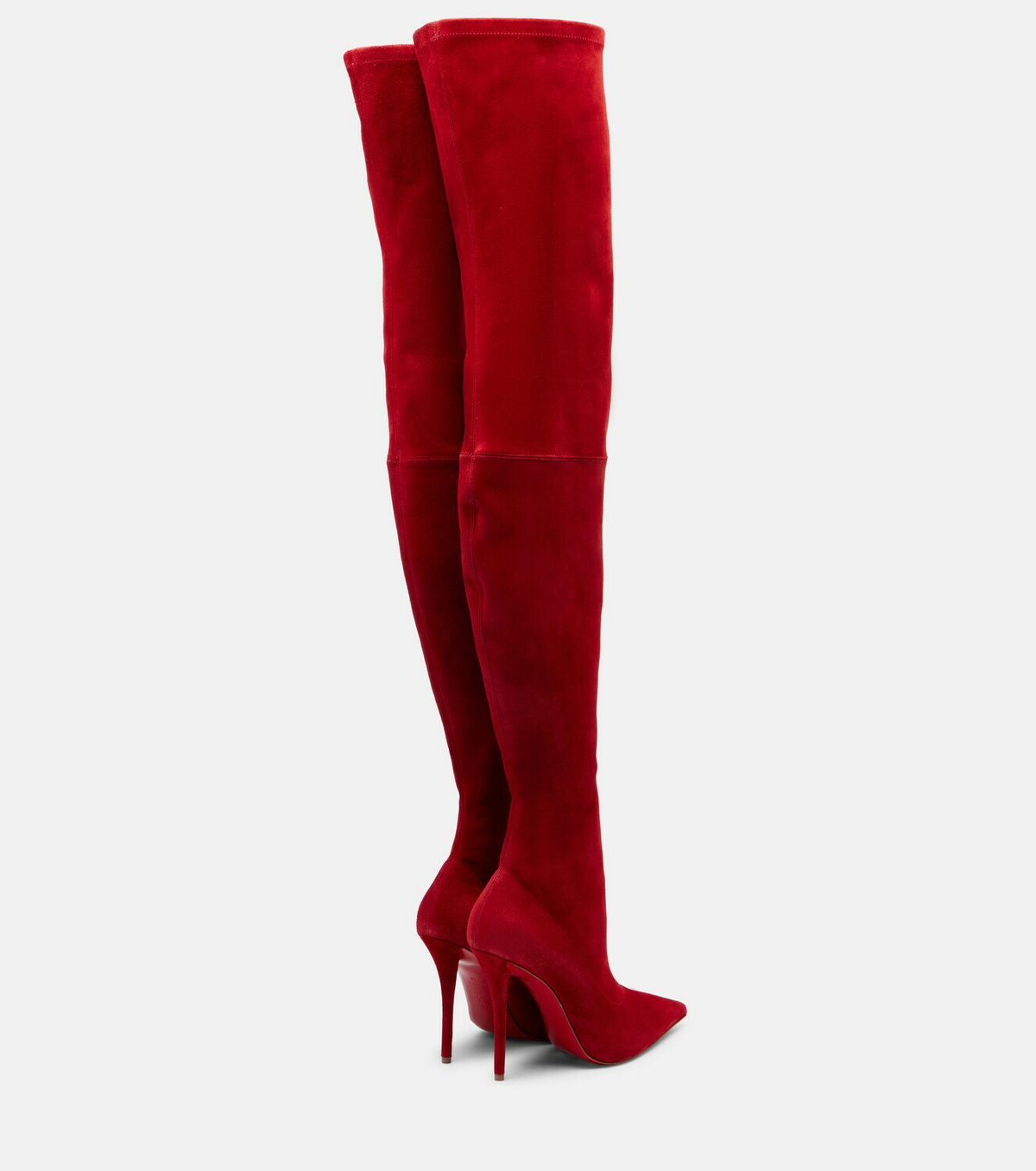 Christian Louboutin Miss Z 100 suede over-the-knee boots