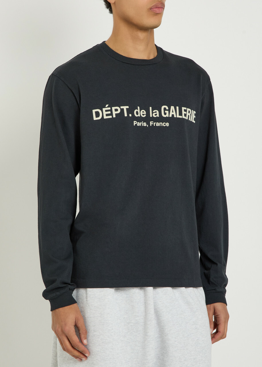 Gallery Dept. Logo Cotton T-shirt Black