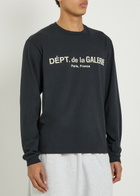 Gallery Dept. Logo Cotton T-shirt Black