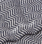 Oliver Spencer Loungewear - Miller Crochet-Knit Stretch Cotton-Blend Socks - Blue