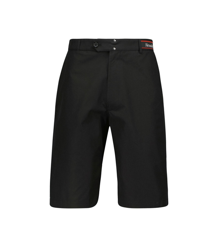 Photo: Alexander McQueen - Tailored cotton Bermuda shorts