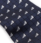 Fendi - 6cm Silk-Jacquard Tie - Blue