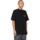 Balenciaga Black Corporate Medium Fit T-Shirt