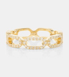 Bucherer Fine Jewellery Link 18kt gold ring with diamonds