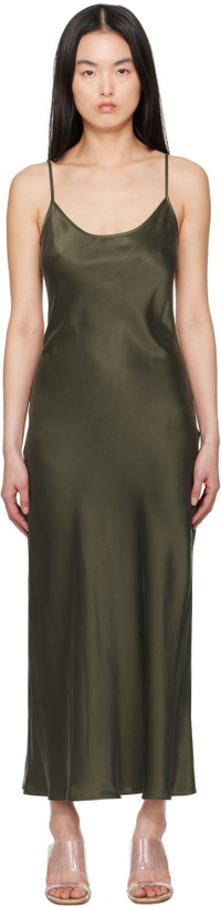 Photo: Silk Laundry Green 1996 Midi Dress