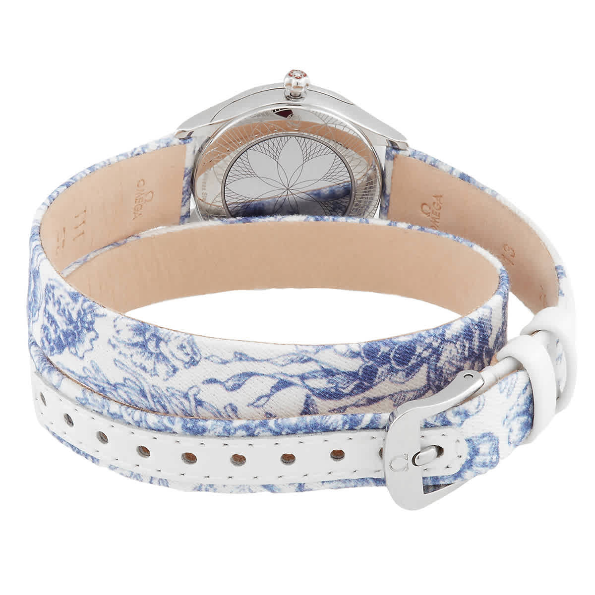 Omega De Ville Quartz Diamond White Dial Ladies Watch 428.17.26.60.04.001
