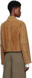 LOW CLASSIC Tan Paneled Suede Jacket