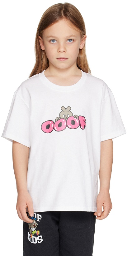 Photo: OOOF SSENSE Exclusive Kids White Peek T-Shirt