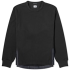 C.P. Company Men's Metropolis Series Fleece Mix Pocket Sweatshirt in Black