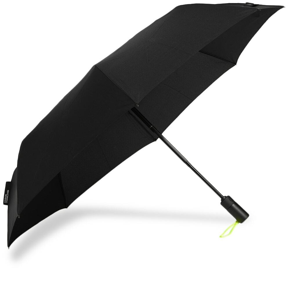 Photo: London Undercover Auto-Compact Umbrella in Black/Neon