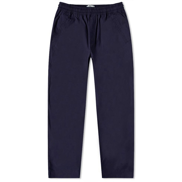 Photo: Folk Men's Drawcord Assembly Pant in Navy Moleskin