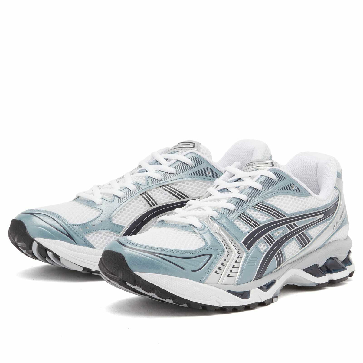Asics Gel-Kayano 14 in White/Fjord Grey