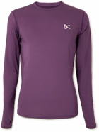 DISTRICT VISION - Air-Wear Logo-Print Stretch-Mesh T-Shirt - Purple