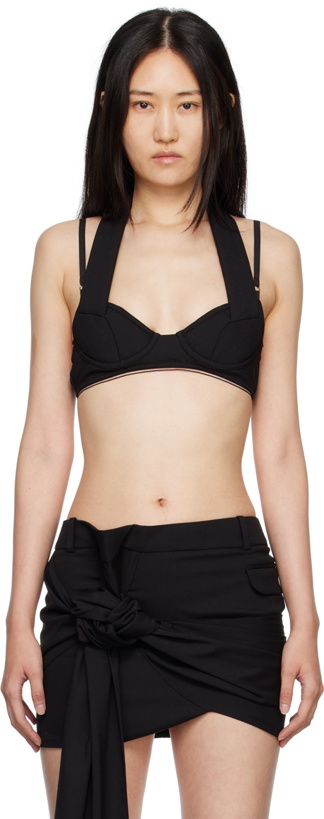 Photo: Jacquemus Black Le Papier 'Le Haut Cuscinu' Bra