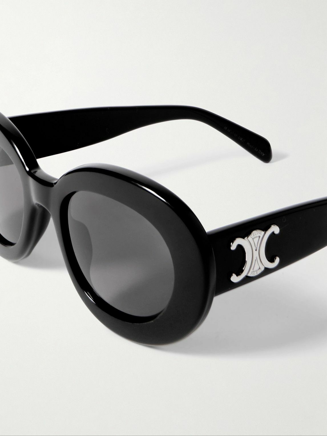 CELINE - Oval-Frame Acetate Sunglasses