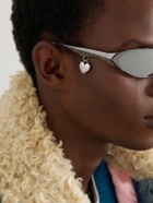 Acne Studios - Apin D-Frame Stainless Steel Wraparound Sunglasses