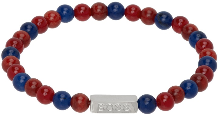 Photo: BOSS Red & Blue Colorbeads Bracelet