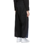 Liam Hodges Navy Paneled Work Trousers