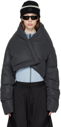 Templa Black Wrap Down Jacket