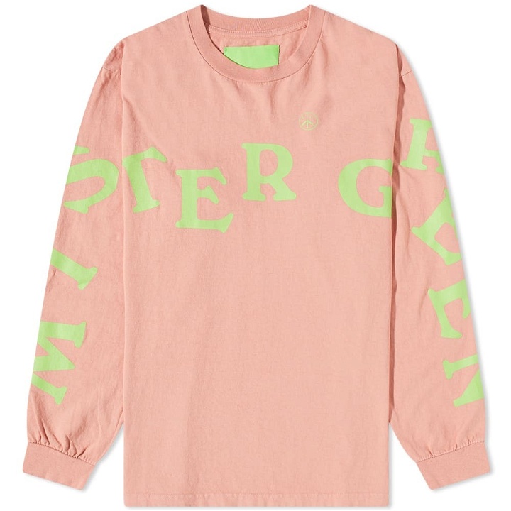 Photo: Mister Green Men's Long Sleeve Greensleeves T-Shirt in Persimmon
