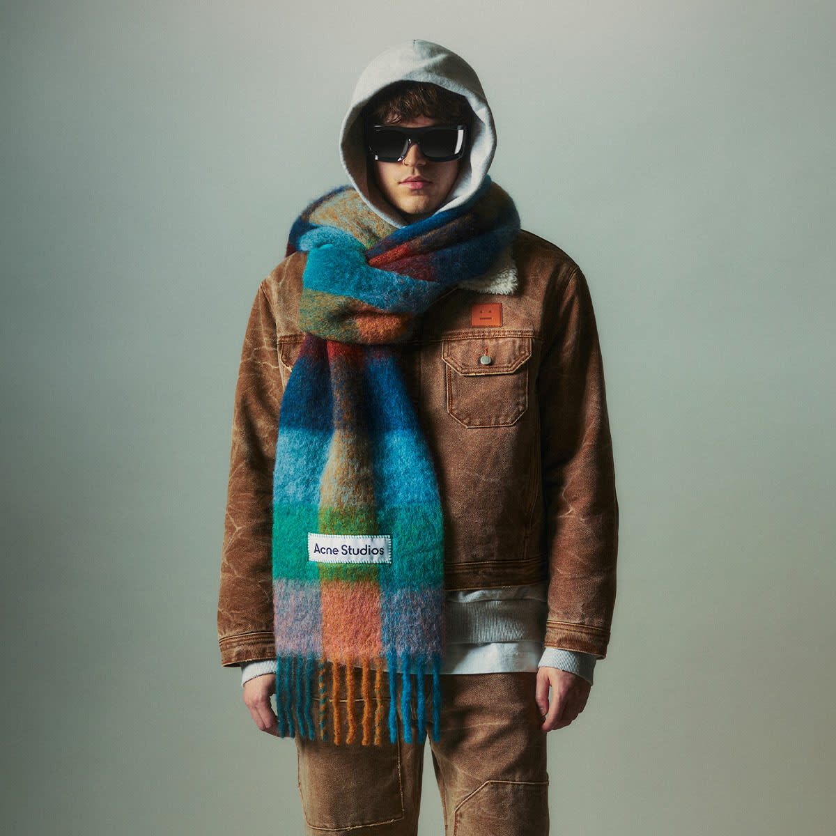Acne Studios Men's Orsan Patch Canvas Padded Jacket in