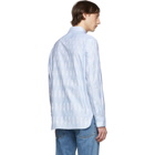 Neil Barrett Blue Lightning Bolt Shirt