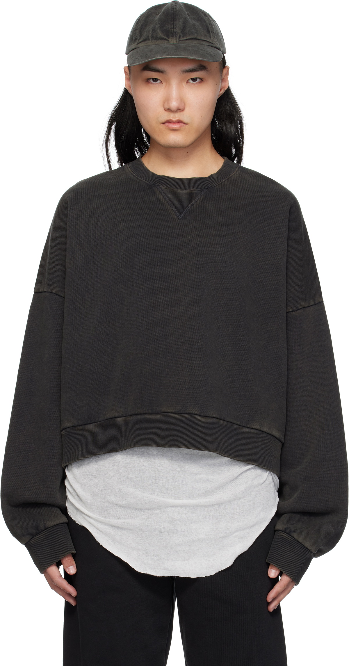 ENTIRE STUDIOS - Boxy Crewneck Sweatshirt Entire Studios