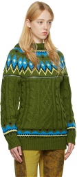 Andersson Bell Green Cape Nordic Hoodie