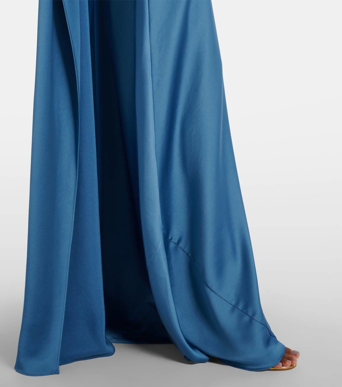 Simkhai Izel caped satin gown