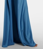 Simkhai Izel caped satin gown