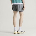 SOAR Men's Dual Run Shorts in Silver Grey