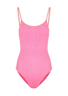 Hunza G Pamela Seersucker Swimsuit - Pink - One Size