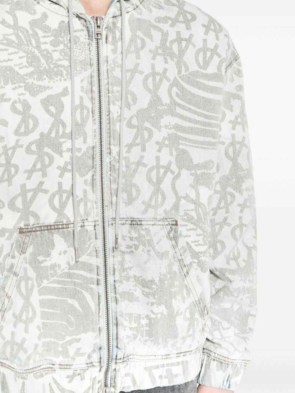 Ksubi Kollage Zip-Up Hoodie Ksubi