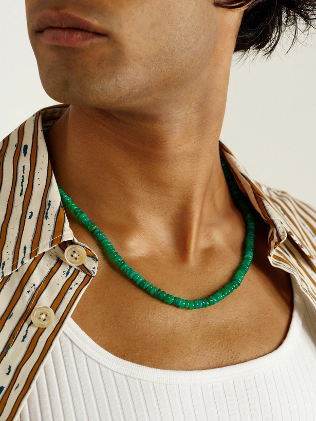 Photo: JIA JIA - Jumbo Gold Opal Beaded Necklace