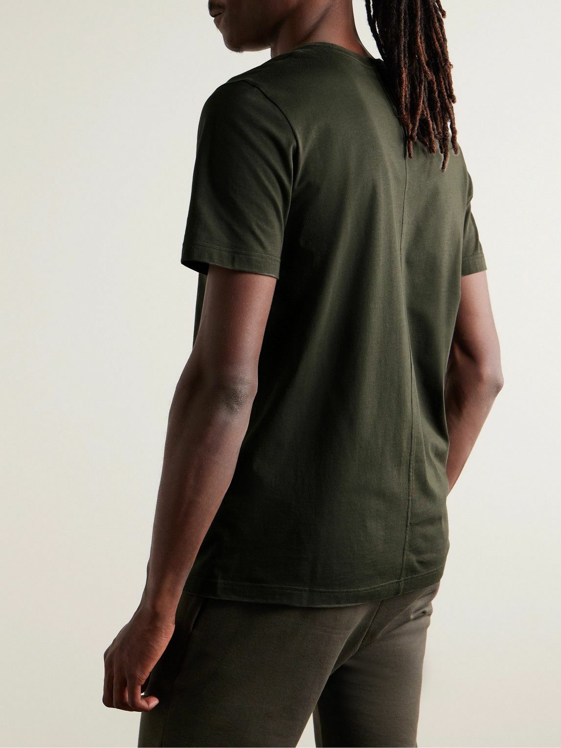 The Row - Luke Cotton-Jersey T-Shirt - Green The Row