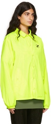 We11done Yellow Polyester Windbreaker Jacket